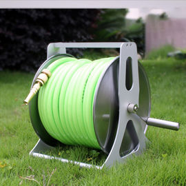 Connecteur 5/8&quot; en métal bobine de arrosage fixée au mur de tuyau de la bobine 50m de tuyau de l'eau pour le jardin
