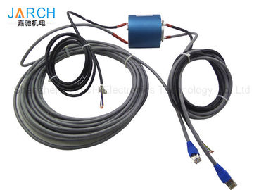 Bague collectrice d'Ethernet électrique avec 1 canal, puissance/signal par la vitesse maximum ennuyée de bague collectrice : 500RPM