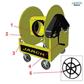La manivelle escamotable automatique de roue de main de bobine de tuyau a pré conditionné l'APC d'air avec la machine de bobine de tuyau de chariot