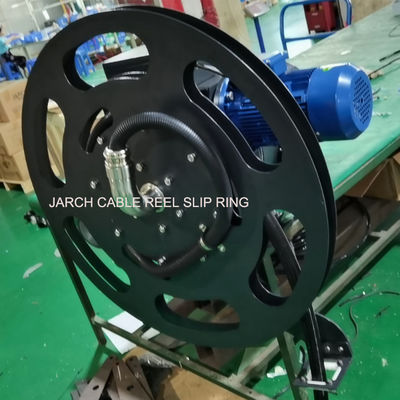 Motorized retractable hydraulic  cable reel spring return hoist crane  hose cord cable rope drum reel for tower crane