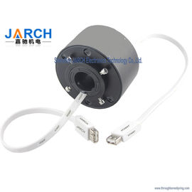 Taille de trou de signal de bague collectrice d'Ethernet de RJ45 USB 2,0 12.7mm USB 3,0 par la bague collectrice ennuyée